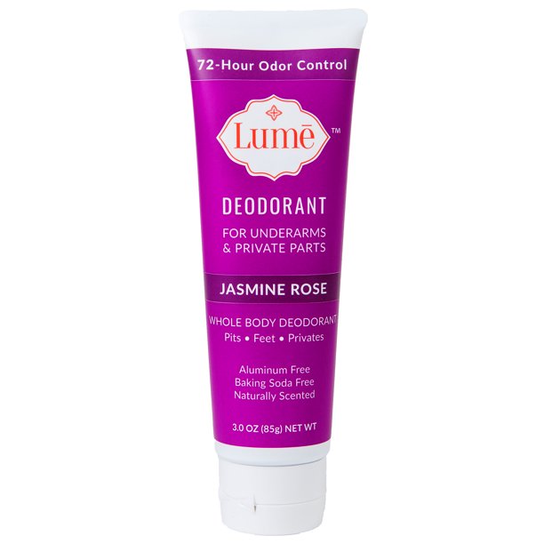 Lume Deodorant For Underarms & Private Parts 3oz Tube (Jasmine Rose