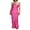 Pink, variant on Michellecmm Women Sleeveless Backless Dress, Pure Color Strapless Long Dress