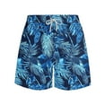 thumbnail image 6 of DIOAZUD Mens Swim Trunks Big & Tall Tropical Print Swim Board Shorts with Drawstring Elastic Waist Swim Shorts Mens Hawaiian Beach Shorts Swimsuit Bathing Suits with Pockets, 6 of 6