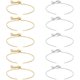 thumbnail image 1 of 10Pcs 2 Colors Adjustable 304 Stainless Steel Box Chain Slider Bracelet Making Golden & Stainless Steel Color 7-7/8 inch(20cm) Hole: 2mm 5pcs/color, 1 of 6