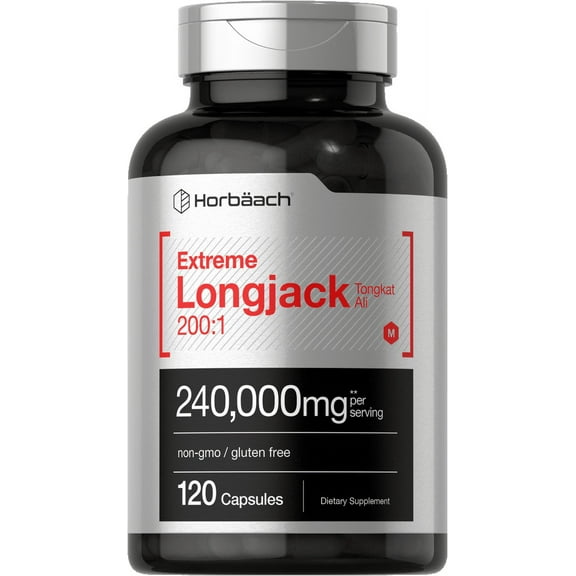 Longjack Tongkat Ali Extract | 240,000 mg | 120 Capsules | by Horbaach