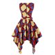 thumbnail image 3 of Vestido de dobladillo asimétrico con estampado de estilo étnico sin mangas sexy casual de moda para mujer Pompotops  ghjkhdj1215, 3 of 8