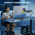 thumbnail image 5 of ARES WING Monitor Arm Desk Mount for 17-45 Inch Ultrawide Monitors Holds 44 lbs, Heavy Duty Full Motion Gas Spring Vertical Stacked Monitor Mount VESA Gray, 5 of 12
