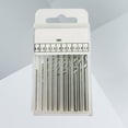 thumbnail image 1 of NUOLUX 10Ud Brocas Para Y Madera Con Taladro Manual En Color Plata Y Alta Precisión, 1 of 8