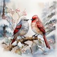 thumbnail image 1 of 5D DIY Navidad Dos Pájaros Del 30x30cm, 1 of 9