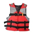 thumbnail image 2 of S SERENABLE Life Jacket Adjustable Straps Adult Life Vest for Kayaking Canoeing Boating M Red M, 2 of 9