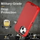 thumbnail image 5 of Entronix Funda Resistente para iPhone 11 Pro Max, Triple Capa a Prueba de Golpes y Protección contra Caídas, Color Rojo, 5 of 5