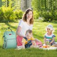 thumbnail image 4 of Wipalo Waterproof Large Capacity Backpack Diaper Bag, Green, 4 of 9