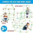 thumbnail image 2 of Kit de bloques de construcción para niños, castillos de construcción, túneles de juguete para construir T kaili Sencillez, 2 of 5