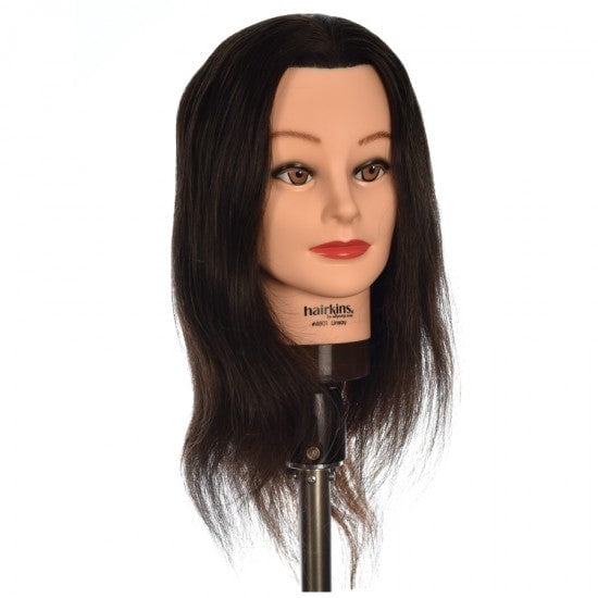 Hairkins Mannequin Head 100% Human Hair - Choose Your Style