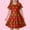 red with green dots, variant on Girls Dress Size 8-9Y Kids Polka Dot Print Slim Fit Short Sleeve Casual Dress Girl Dresses