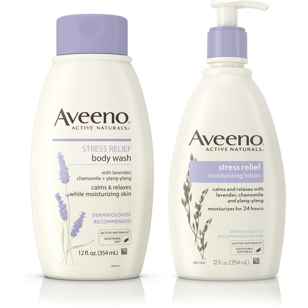 AVEENO Stress Relief Body Wash With Lavender, Chamomile & YlangYlang