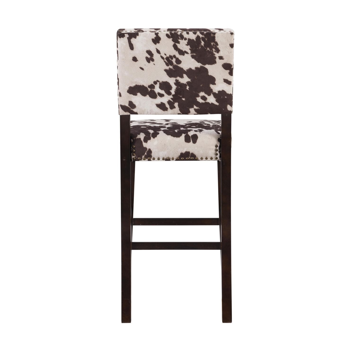 Noah Brown Cow Print Bar Stool