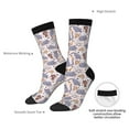 thumbnail image 4 of Rateoe cartoon mouse for Women Casual Calf Socks - Cute Crew Socks - Thin Soft Above Ankle Socks Size 5-11, 4 of 6