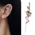 thumbnail image 2 of Fashion Snake Shape Earrings Alloy Texture Unique Ear Cuffs Fashion Cuff Earring, 2 of 9