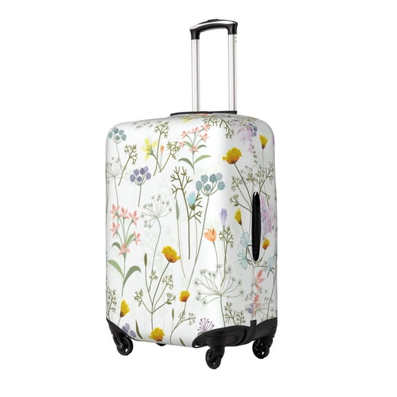 Rateoe flower and leaf Printed Luggage Cover, Suitcase Protector Fits 18-32 Inch Luggage-Small