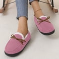 thumbnail image 2 of Oyedens House Shoes for Women Cozy Plush Lined Winter Warm Slip on Snow Loafers Boots Indoor Outdoor, 2 of 6