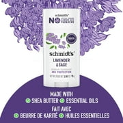 Schmidts Lavender & Sage 24 Hour Odor Protection Aluminum-Free Vegan Deodorant, 2.65 oz