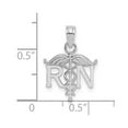 thumbnail image 3 of FB Jewels 14K White Gold Registered Nurse Pendant, 3 of 4