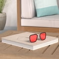 thumbnail image 2 of Gafas de sol AIEYEZO Tony Stark vintage con montura metálica cuadrada, 2 of 7