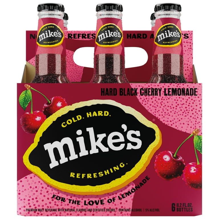 Mike's Hard Lemonade Black Cherry, 6 Pack, 11.2 fl oz Bottles, 5