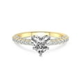 thumbnail image 3 of 2 Carat IGI Certified Heart Shape Lab Grown Diamond Engagement Ring | 14K Yellow Gold | Atria Secret Double Halo Lab Diamond Ring | FG-VS1-VS2 Quality Friendly Diamonds, 3 of 5