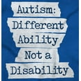 thumbnail image 2 of Autism Different Disability Awareness Womens Fitted Plus Size Graphic Tee Brisco Brands 3X, 2 of 3