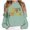 Green, variant on Tanghaowl Women Sweatshirt Ladies Fashion Casual Letter Printed Round Neck Long Sleeve Off Shoulder Hoodie Top with Soft Fabric White M
