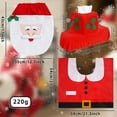 thumbnail image 4 of Cute Christmas Toilet Seat Covers Creative Santa Claus Bathroom Mat Xmas Supplies for Home New Year Navidad Gift Decor, 4 of 8