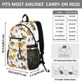 thumbnail image 3 of JIALIOU 14" Laptop Backpack Waterproof Airline Approved Stylish Casual Daypack for Travel Business College Work, Cute Dinosaurs and Leaf, 3 of 8