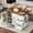White, variant on Harper & Bright Designs Farmhouse Kitchen Island with Power Outlet, Kitchen Storage Island with Drop Leaf, Rolling Kitchen Cart on Wheels with Internal Storage Rack, Spice Rack, White