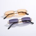 thumbnail image 5 of Gafas de sol cuadradas sin marco para mujer, gafas de sol de moda urbana, gafas pequeñas, 5 of 5