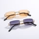 thumbnail image 2 of Gafas de sol cuadradas sin marco para mujer, gafas de sol de moda urbana, gafas pequeñas, 2 of 5