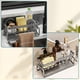 thumbnail image 5 of Injueey Los carritos de de cocina organizan productos de limpieza con soporte de esponja fácil para fregadero de cocina Almacenamiento y organización del hogar Gris, 5 of 6