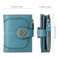 thumbnail image 4 of (2 pack) Sendefn Small Women Wallet Genuine Leather Bifold Purse RFID Blocking Card Holder, 4 of 8