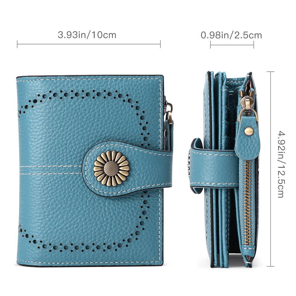 Sendefn Small Genuine Leather Bifold Wallet for Women photo 3