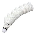 thumbnail image 3 of Comfit Badminton Feather Shuttlecock Bounded Evenly By Nylon Thread , Speed 76 | White Pack Of 12, 3 of 3
