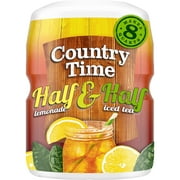 Country Time Half & Half Lemonade Iced Tea Naturally Flavored Powdered Drink Mix, 19 oz Canister