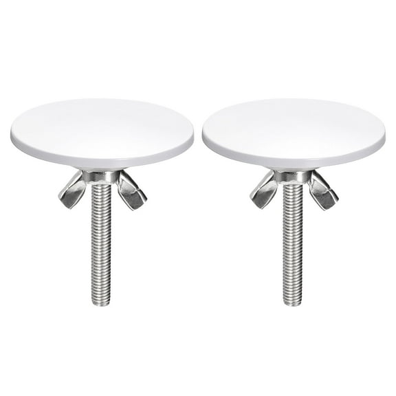 Kitchen Sink Hole Covers, 2Pcs - Zinc Alloy Faucet Hole Cover, Soap Dispenser Hole Cover for Sink (White)