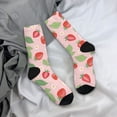 thumbnail image 5 of Bingfone Compression Socks for Women and Men Long Socks for Running Athletic Cycling Nurse- Strawberry Floral, 5 of 6