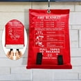 thumbnail image 5 of 10 PACK FIRE BLANKET Fiberglass Hero Emergency Home Retardant Prepared 39''x39'', 5 of 11