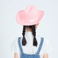 thumbnail image 6 of 3-10 Years Toddler Kids Cowgirl Cowboy Hat Baby Girl Boy Western Hat for Halloween Party Dress Up Costume, 6 of 6