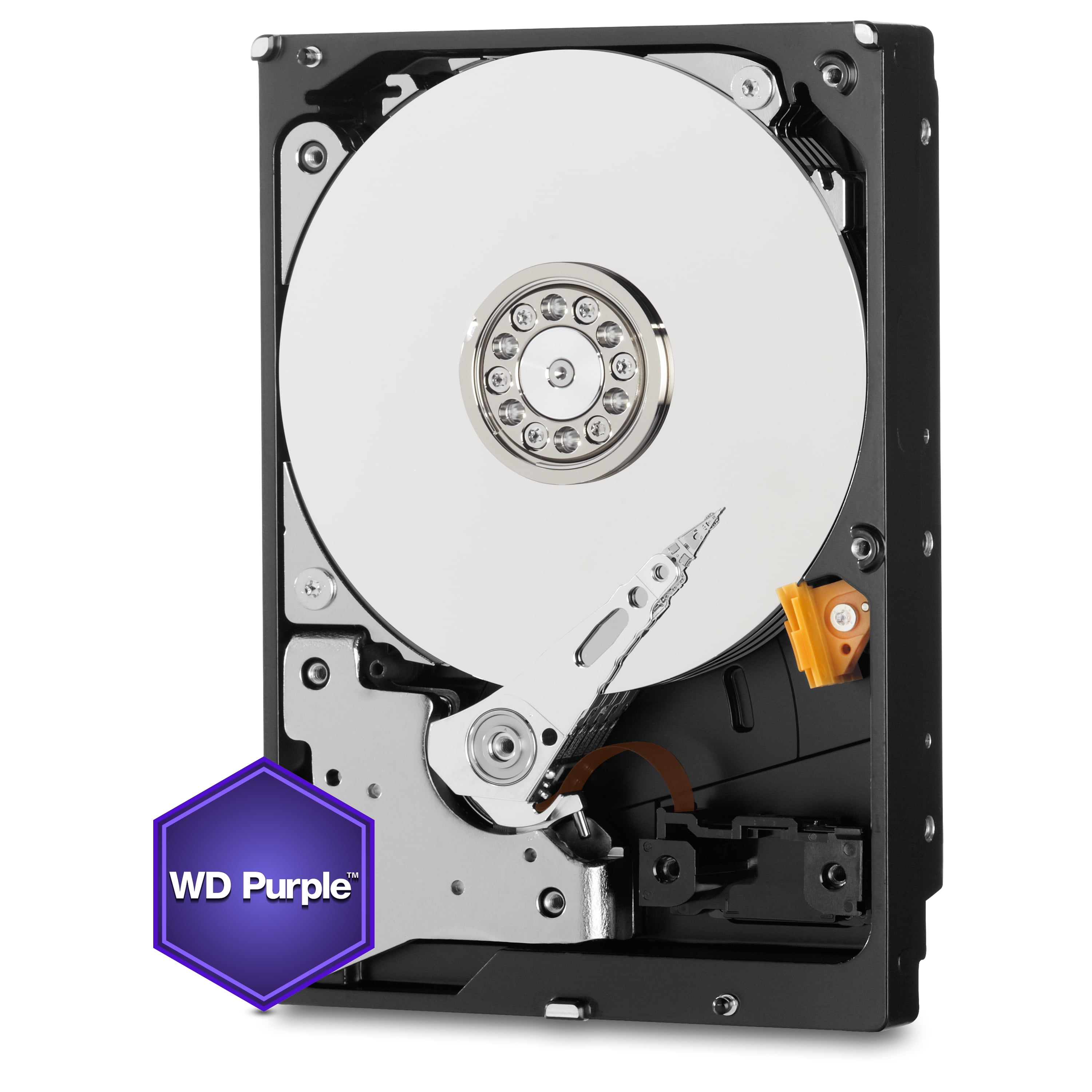 WD Purple 2TB Surveillance Hard Disk Drive 5400 RPM Class SATA 6 Gb/s 64MB Cache 3.5 Inch - WD20PURZ - Walmart.com