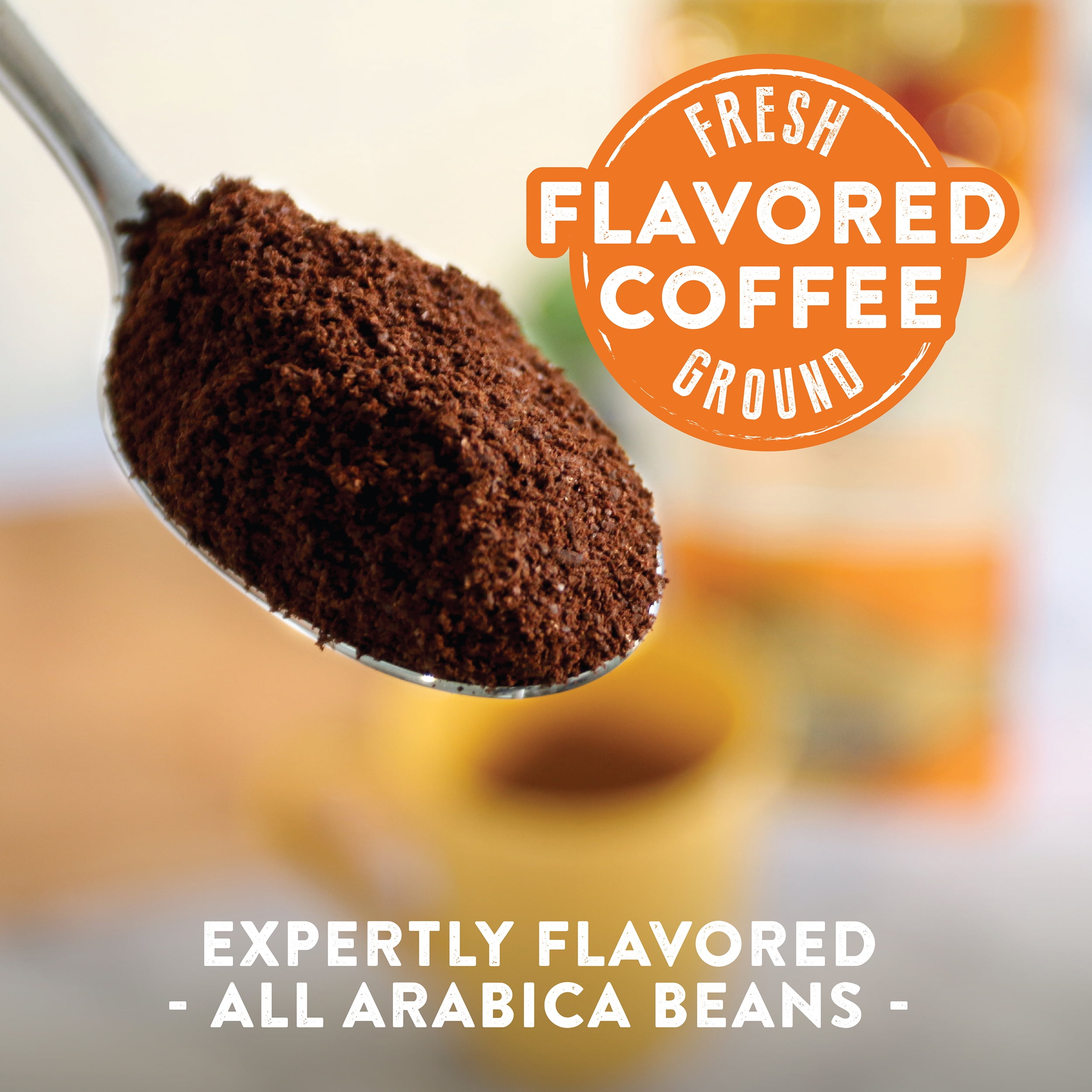 Two Rivers Coffee Flavored Ground Coffee 100% Arabica Coffee Beans, French Toast, 10 Oz. 6-Pack