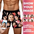 thumbnail image 2 of KHONTS Personalized Boxers for Men Husband Boyfriend Funny Boxers for Men Valentine's Day Birthday for Him 01-Black M, 2 of 8