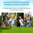 thumbnail image 4 of 2 piezas Alarma Personal De Defensa Personal Para Mujeres Niño Malubero,  Blanco/Amarillo, 4 of 5