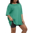thumbnail image 2 of Womens Fashion Workout T Shirts Plus Size Tops Summer Clothes Short Sleeve Spring Tee, 2 of 6