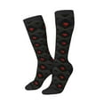 thumbnail image 2 of Balery Red Poker Printed Novelty Socks Men's Women's Crew Socks Sports Socks Knee High Socks Cotton Socks Quirky and Cool Socks, 2 of 9