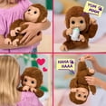 thumbnail image 4 of Live Pets My Baby Monkey Mango,  Sounds and Reactions, Plush Interactive Monkey Toy Set with Accessories, Interactive Pets for Kids Ages 4+, 4 of 7