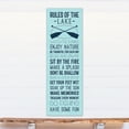 thumbnail image 4 of Creative Products Rules Of The Lake 20x60 Canvas Wall Art, 4 of 5